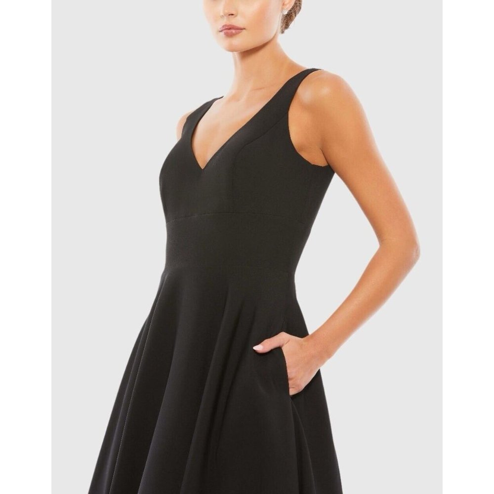 Mac Duggal Size 6 Black 48924 Sleeveless A-line Ball Gown Prom Formal Dress New - Picture 4 of 11